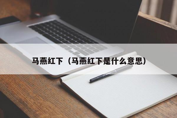 马燕红下（马燕红下是什么意思）